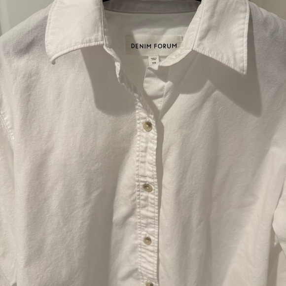 Aritzia Denim Forum The Jane Longsleeve Shirt size xs - Picture 6 of 9